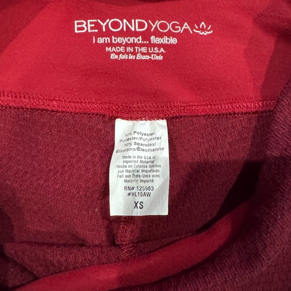 Beyond Yoga Spacedye Caught in the Midi HW Legging Bordeaux Heather - Picture 3 of 4